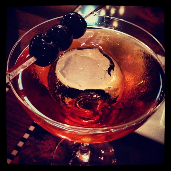 The aforementioned perfect rye Manhattan.